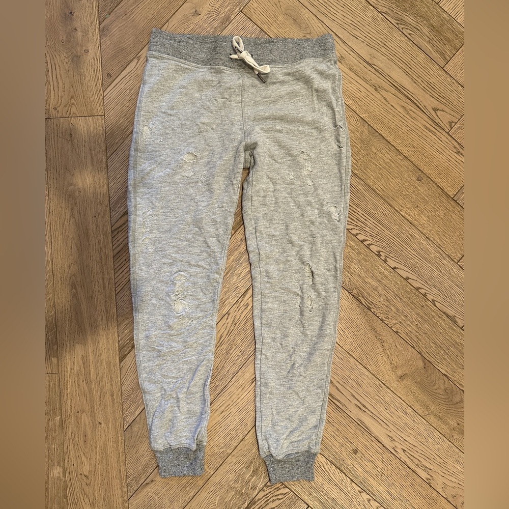 Philanthropy. SMALL. Grey. Distressed jogger